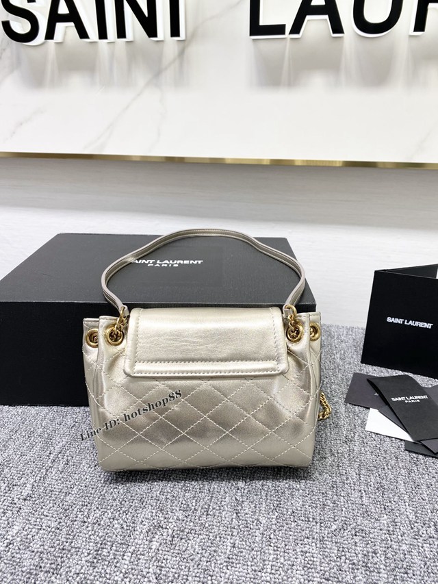 YSL專櫃新款肩背女包 聖羅蘭mini nolita小羊皮百搭鏈條包 672838 blys1093